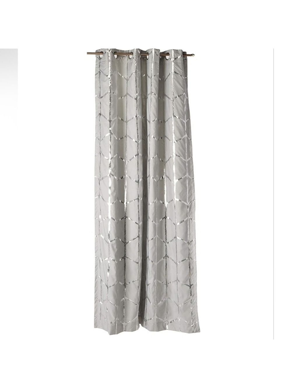 New Intelligent Design Raina Blackout Grommet Top Single Curtain, 1 Panel, 50x84
